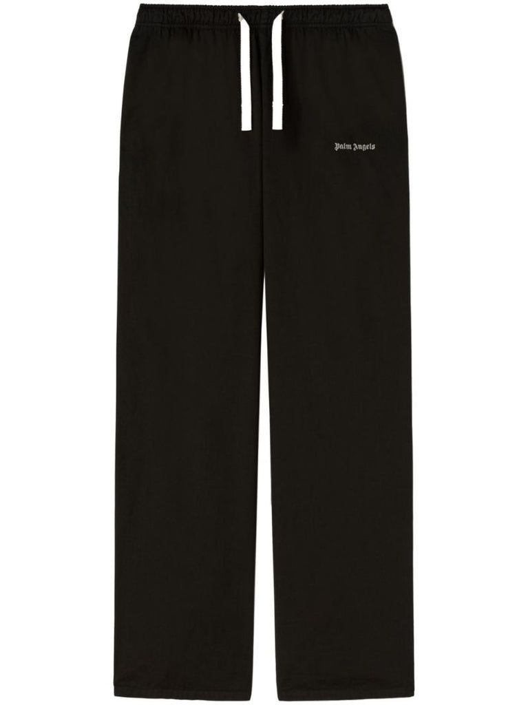 Black Logo-print Cotton Track Pants