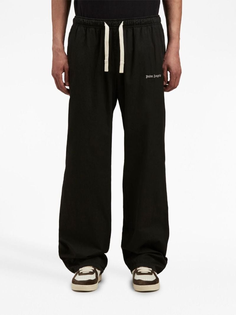 Black Logo-print Cotton Track Pants