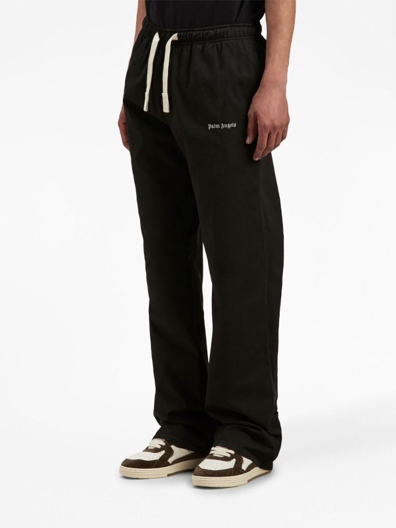 Black Logo-print Cotton Track Pants