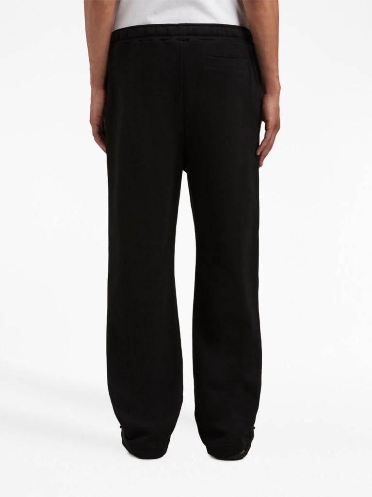 Black Logo-embroidered Cotton Track Pants