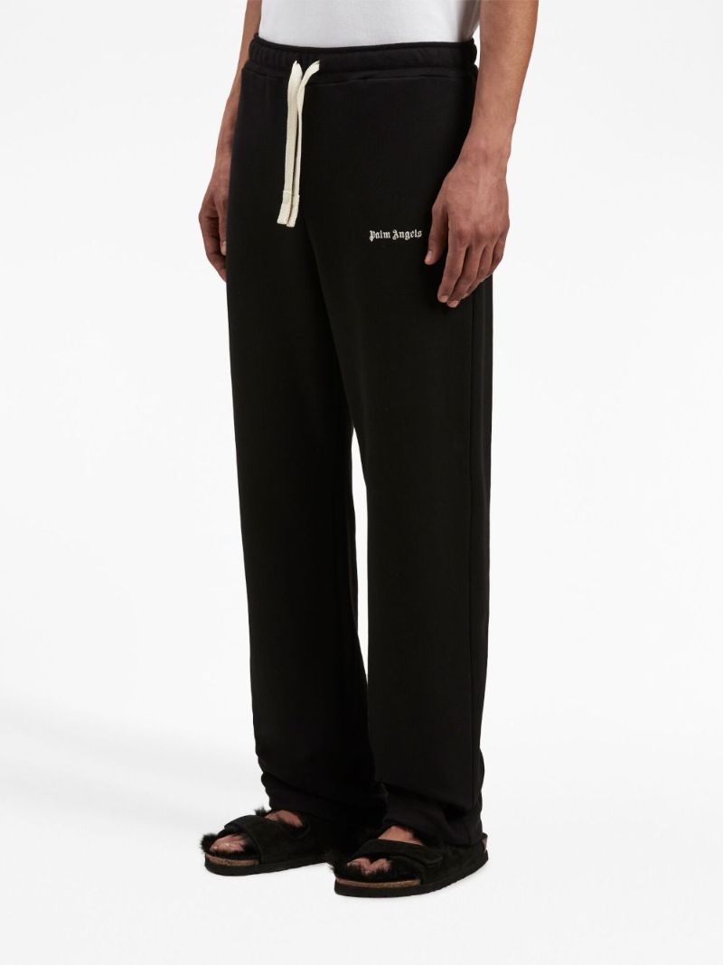 Black Logo-embroidered Cotton Track Pants