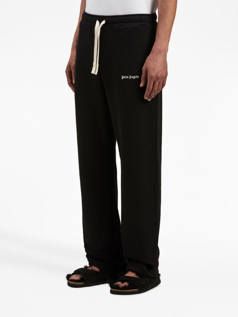 Black Logo-embroidered Cotton Track Pants
