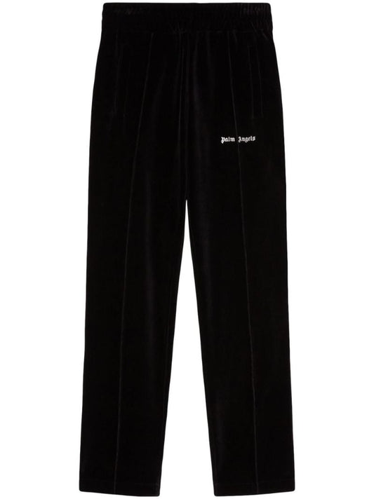 Black Velvet Track Pants