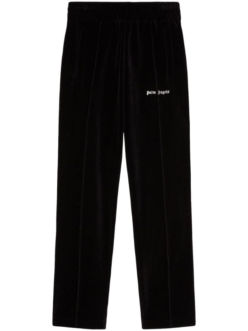 Black Velvet Track Pants