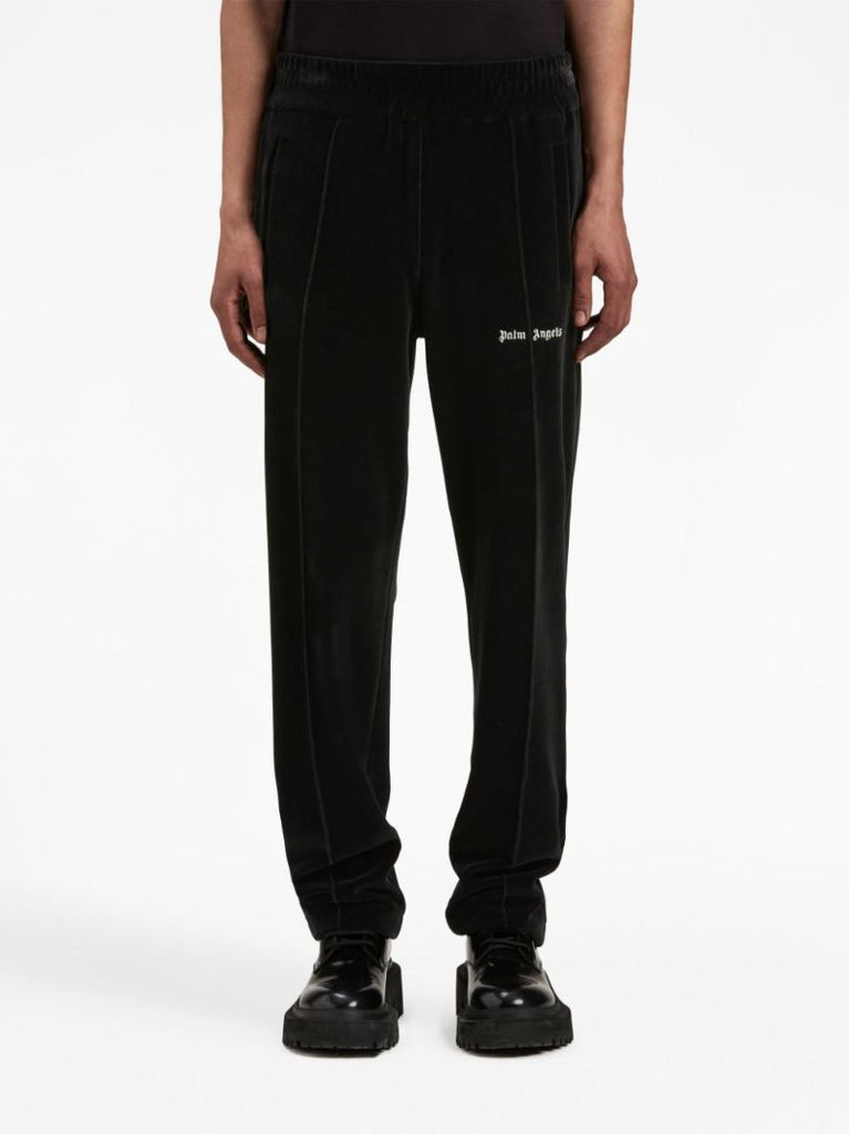 Black Velvet Track Pants