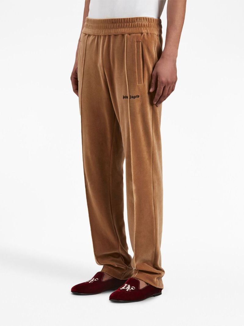 Brown Velvet Track Pants