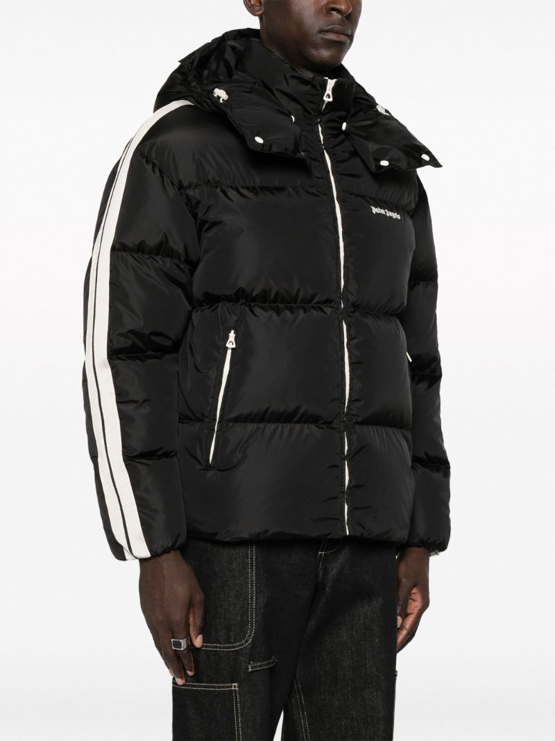 Black Logo-print Puffer Jacket