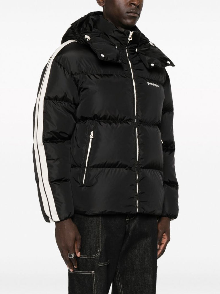 Black Logo-print Puffer Jacket