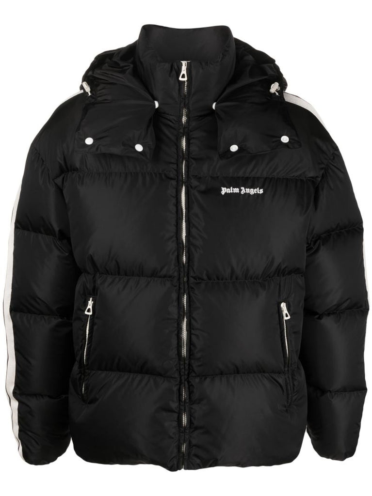 Black Logo-print Puffer Jacket