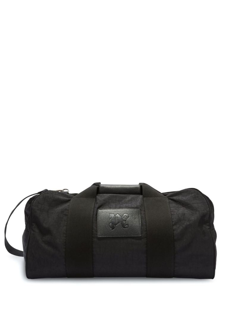 Black Logo Patch Holdall Bag