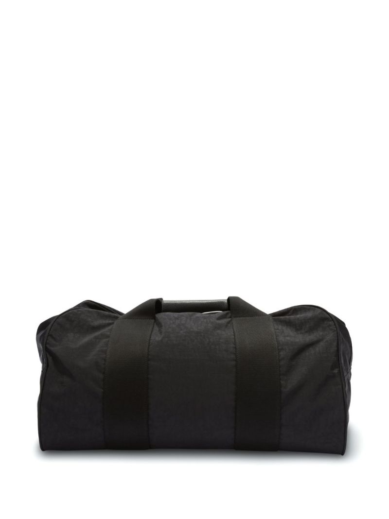 Black Logo Patch Holdall Bag