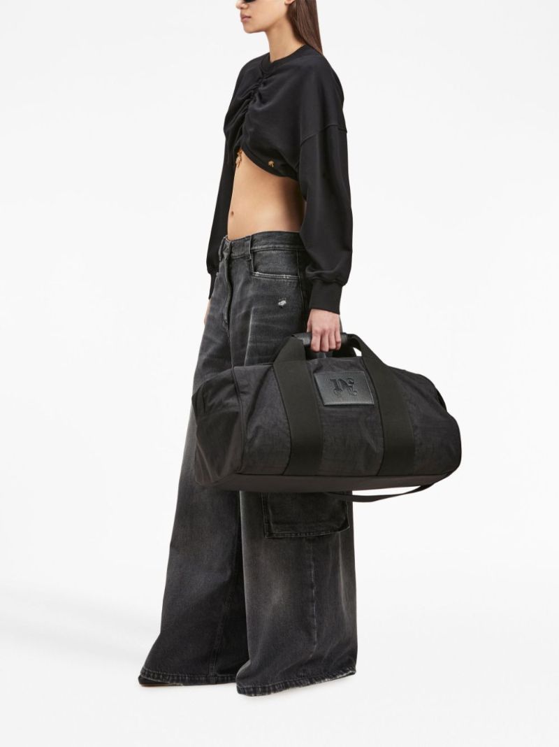Black Logo Patch Holdall Bag