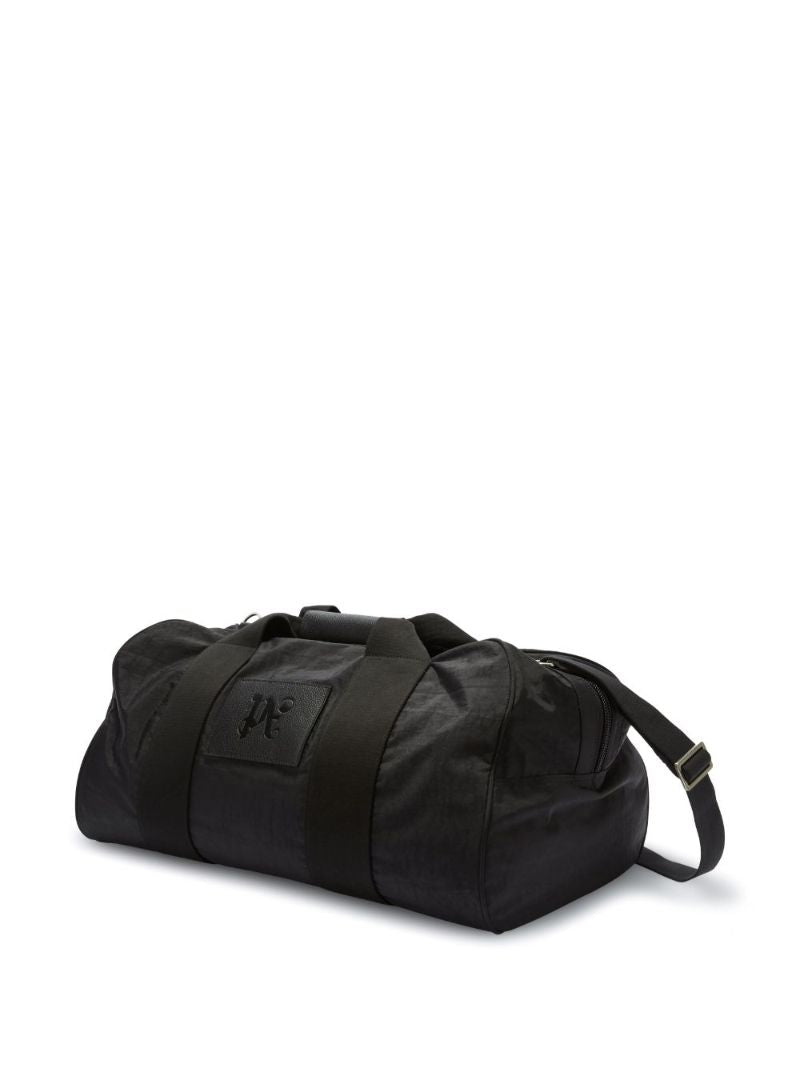 Black Logo Patch Holdall Bag