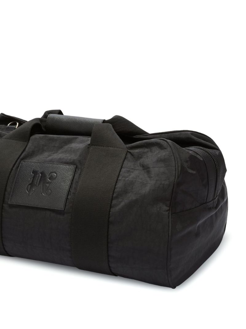 Black Logo Patch Holdall Bag