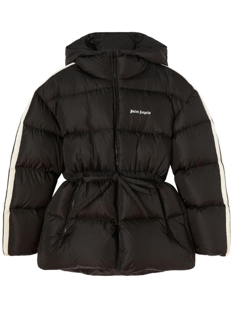 Black Logo-embroidered Quilted Jacket