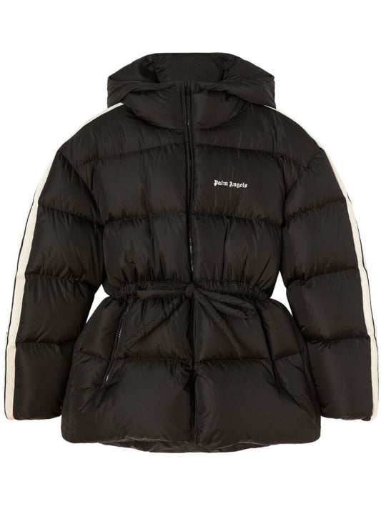 Black Logo-embroidered Quilted Jacket