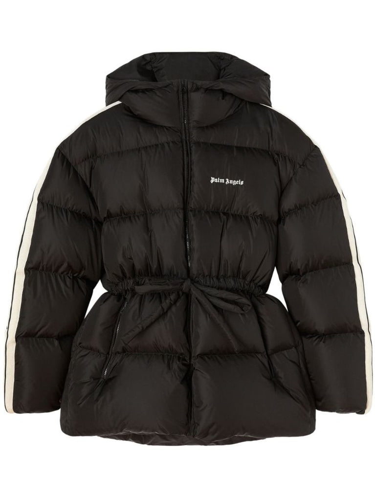 Black Logo-embroidered Quilted Jacket