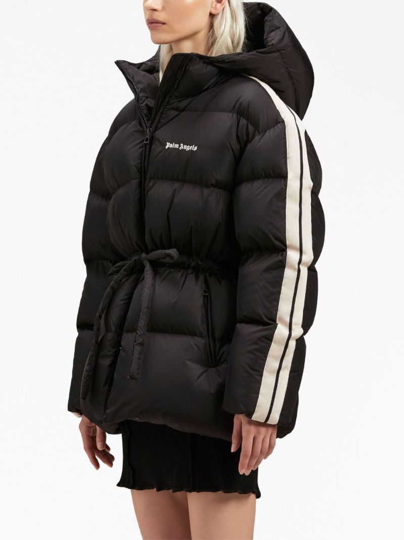 Black Logo-embroidered Quilted Jacket