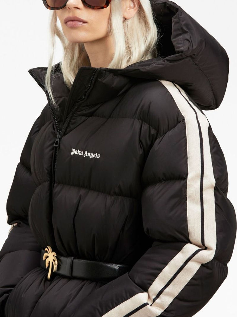 Black Logo-embroidered Quilted Jacket