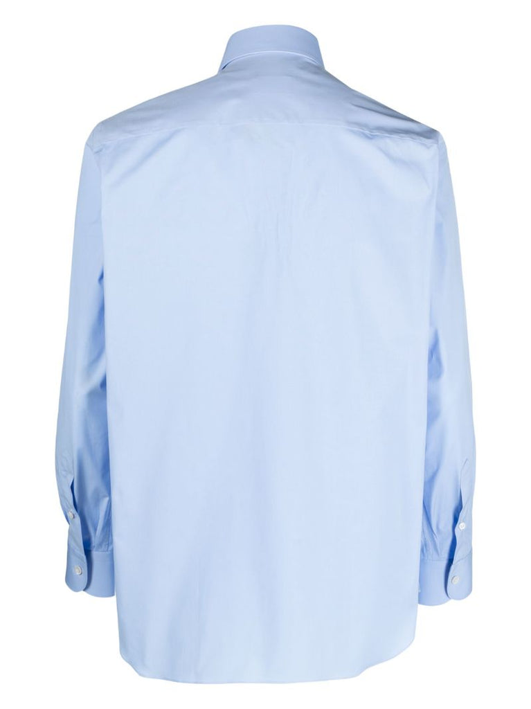 Blue Stretch-cotton Shirt