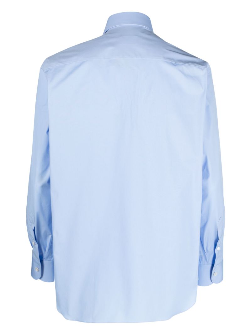 Blue Stretch-cotton Shirt
