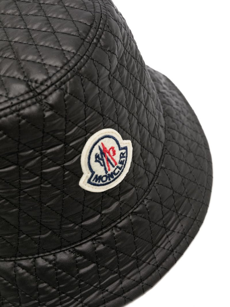 Black Quilted Bucket Hat