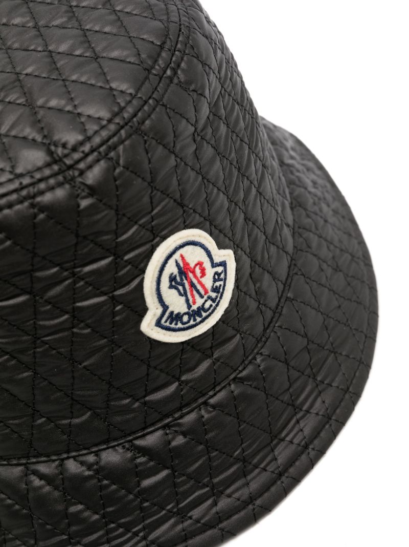 Black Quilted Bucket Hat