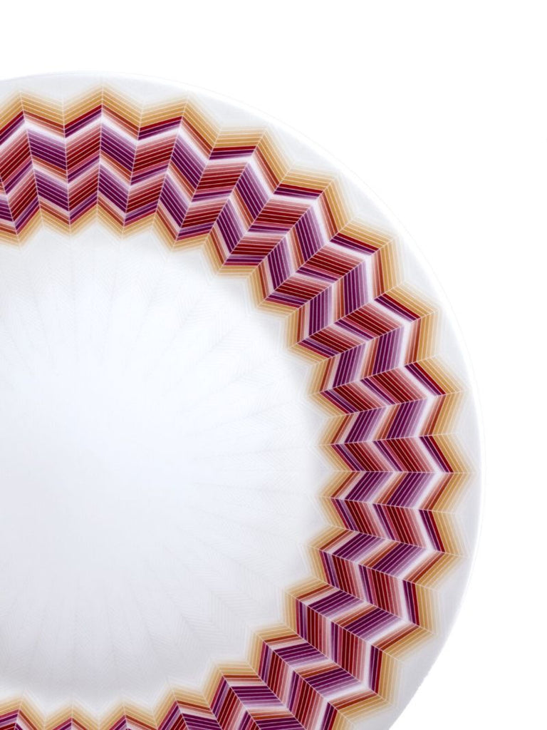 White Jarris Zig-zag Plate