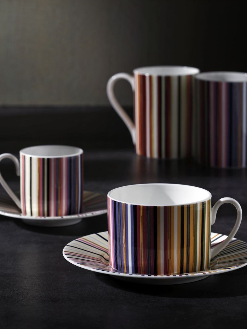 Multicolour Stripes Jenkins Teacup Set