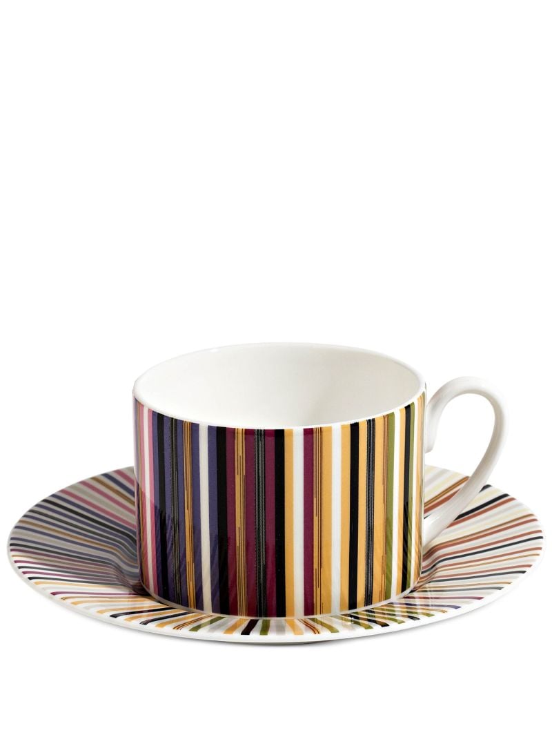 Multicolour Stripes Jenkins Teacup Set