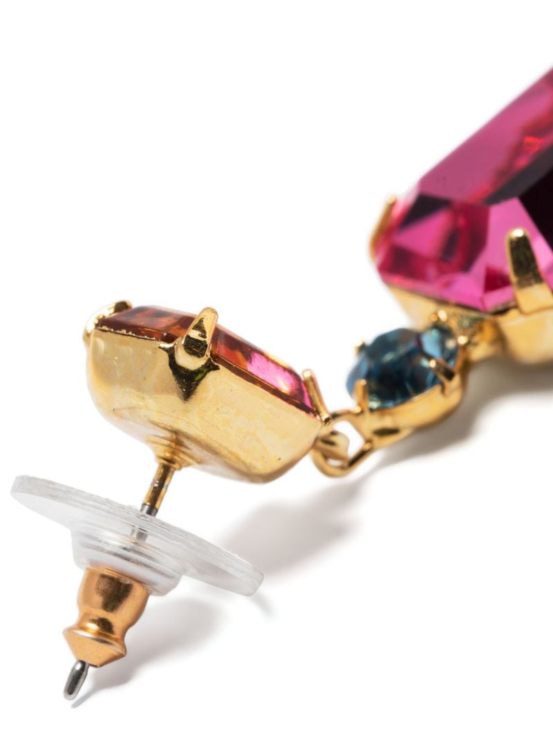 Gold-tone Justine Crystal Drop Earrings