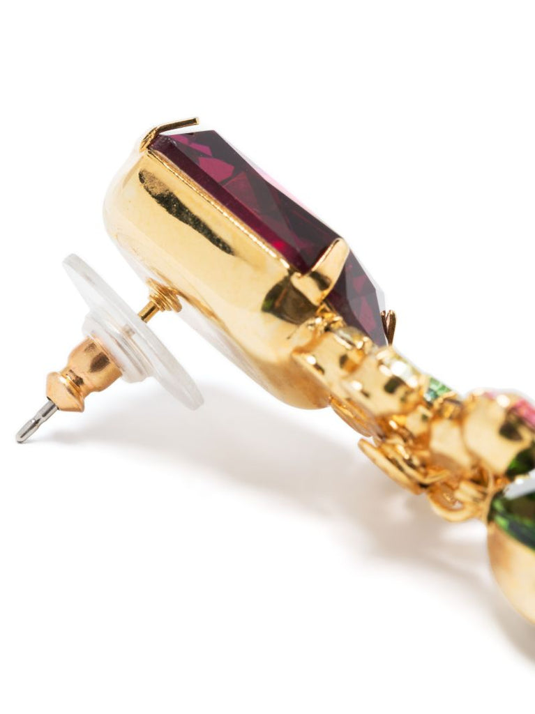 Gold-tone Eliza Crystal Drop Earrings
