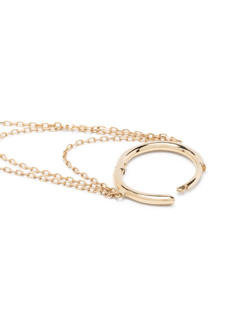 18k Yellow Gold Chain-link Drop Earring