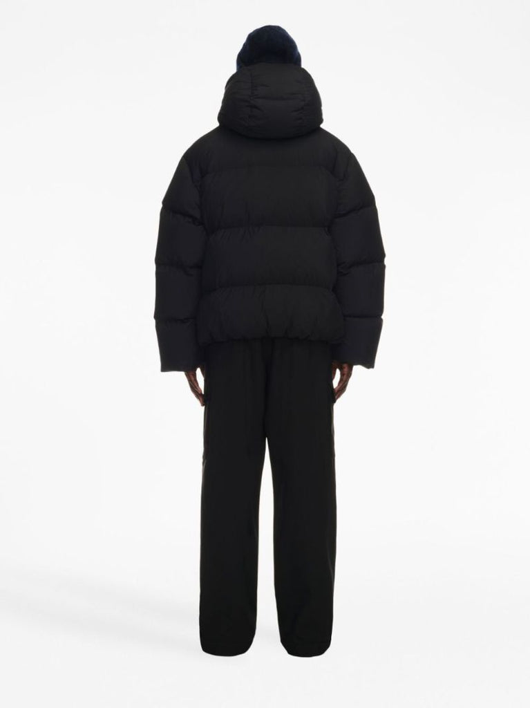 Black Zip-up Puffer Jacket