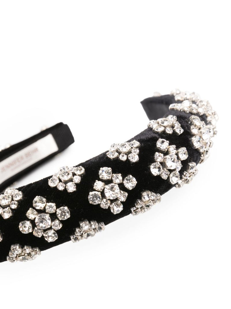Black Marlena Crystal-embellished Headband