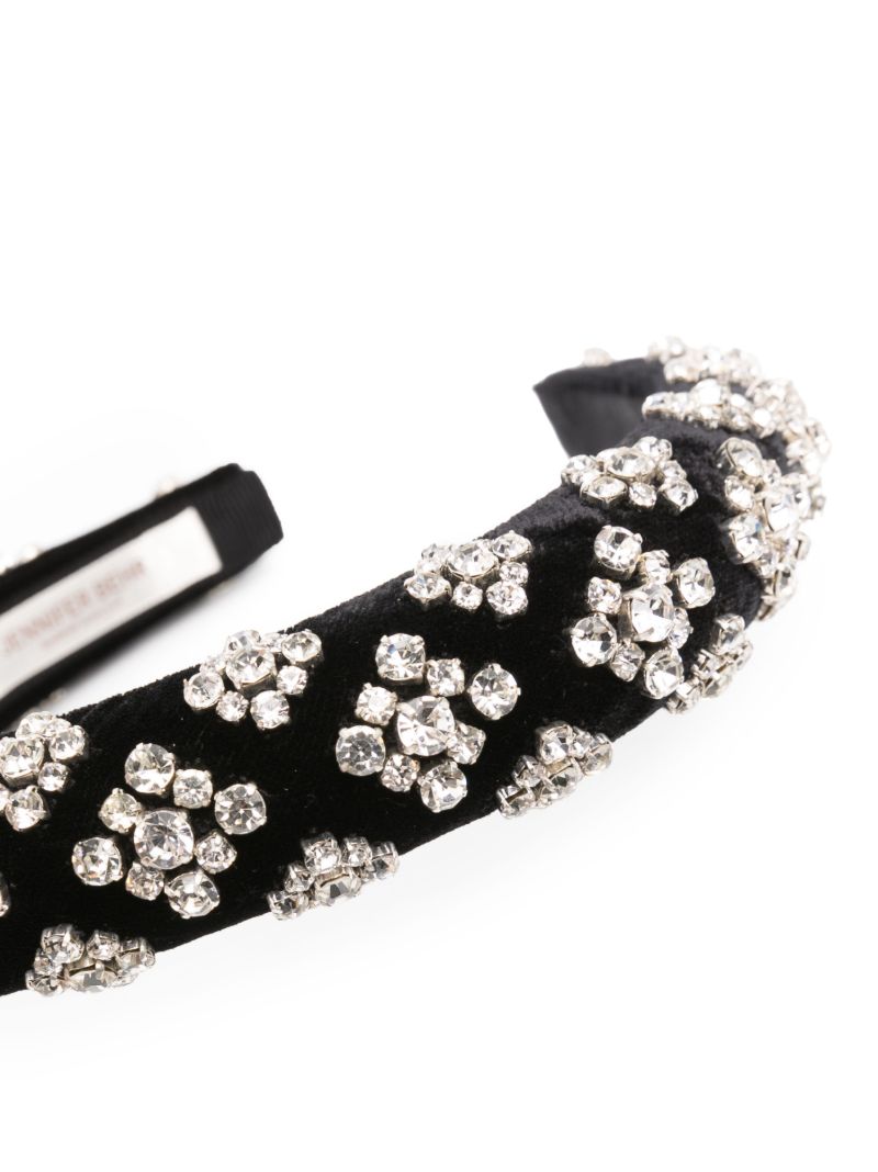 Black Marlena Crystal-embellished Headband