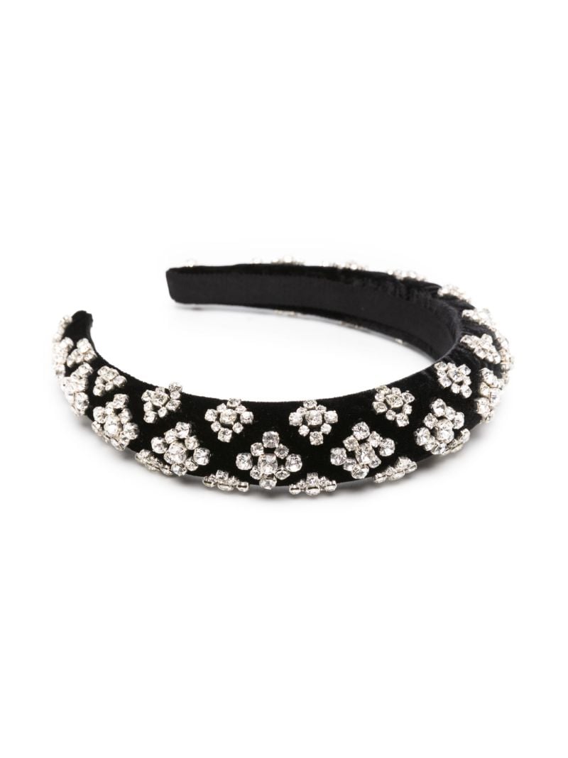 Black Marlena Crystal-embellished Headband