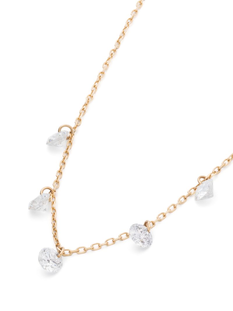 18k Yellow Gold DanaÃ_x0083_Â© Five Diamonds Necklace