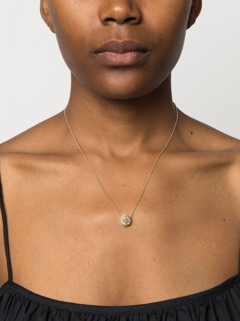 Gold-tone Kira Enamel Necklace
