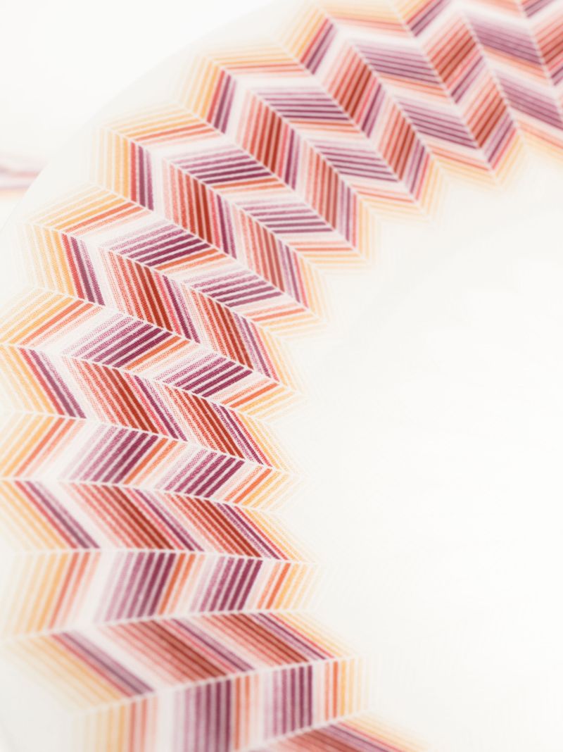 White Zig Zag Jarris 156 Porcelain Bread Plate Set