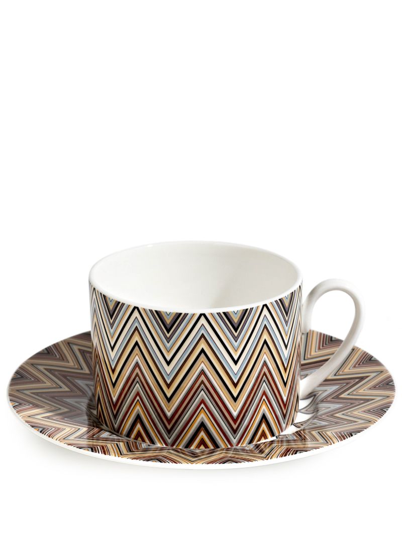 Multicolour Jarris Zig-zag Teacup Set