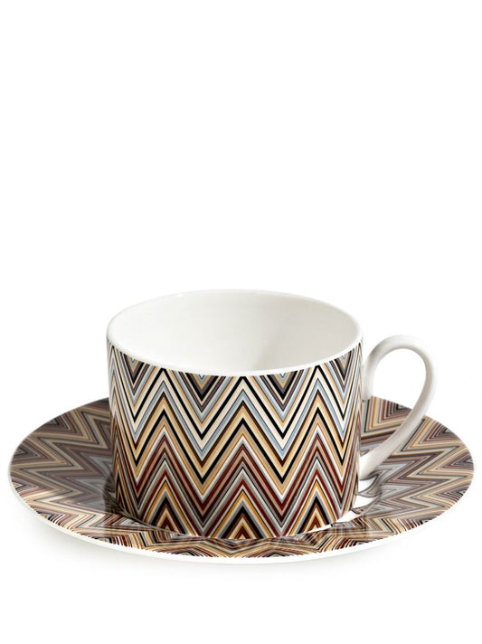 Multicolour Jarris Zig-zag Teacup Set