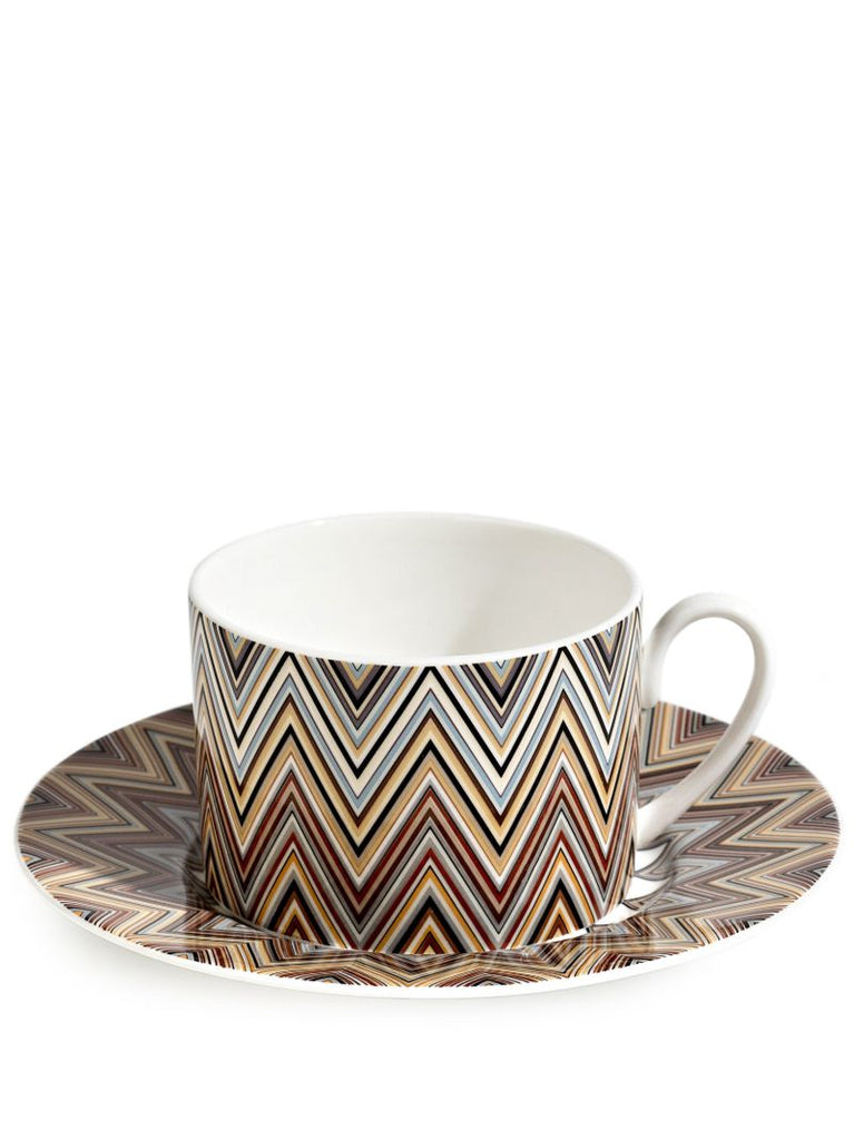 Multicolour Jarris Zig-zag Teacup Set