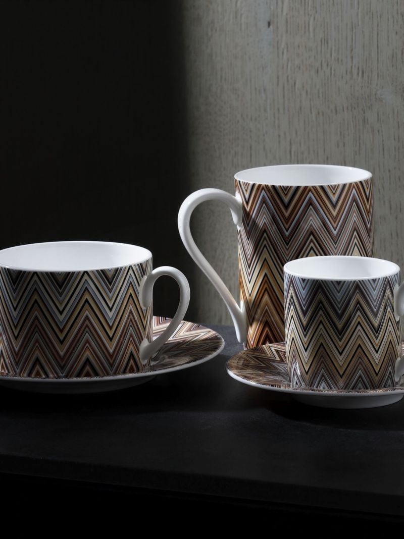 Multicolour Jarris Zig-zag Teacup Set