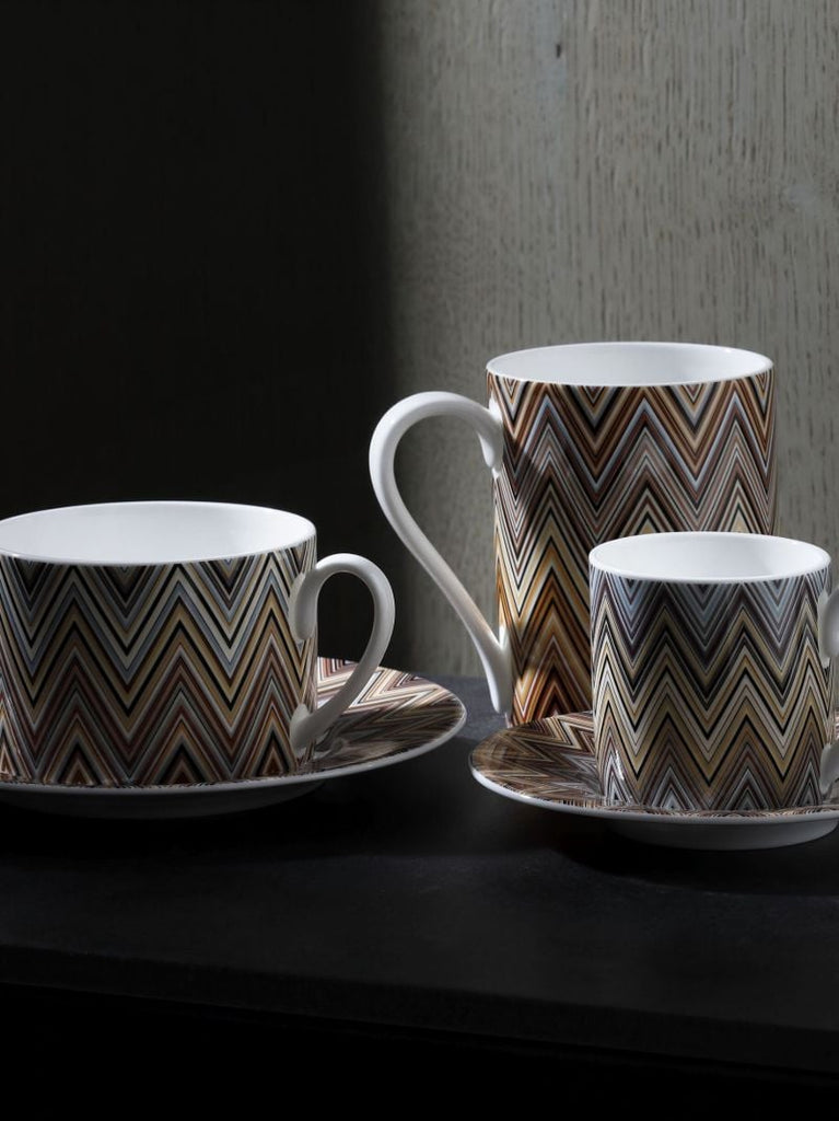Multicolour Jarris Zig-zag Teacup Set