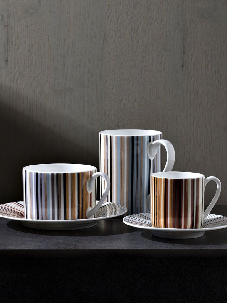 Multicolour Stripes Jenkins Teacup Set