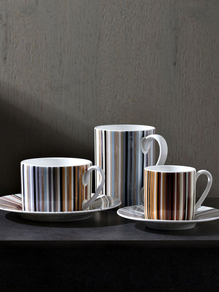 Multicolour Stripes Jenkins Teacup Set