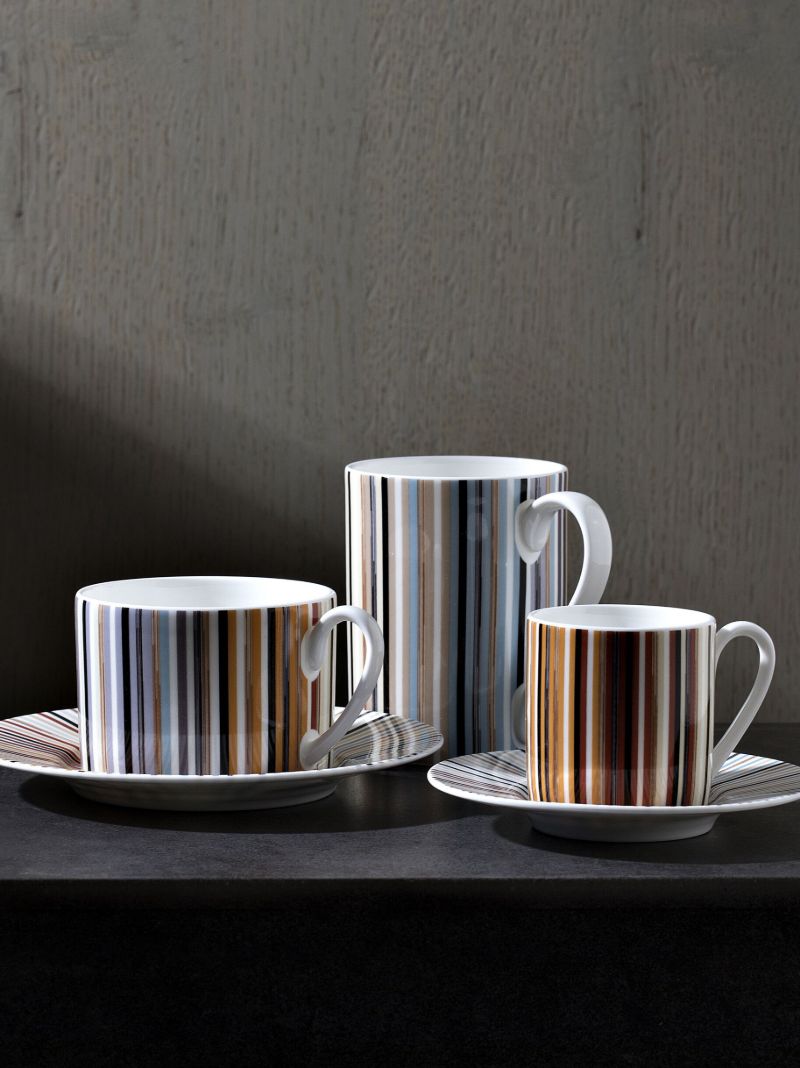 Multicolour Stripes Jenkins Teacup Set