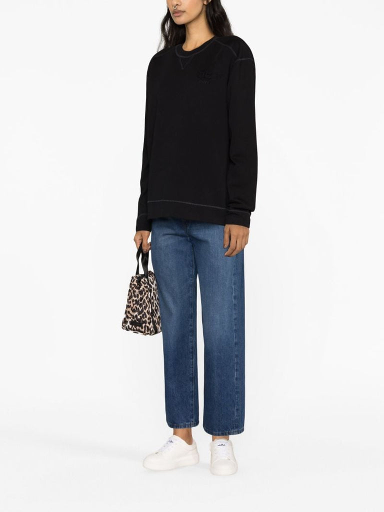 Black Organic Cotton Sweatshirt