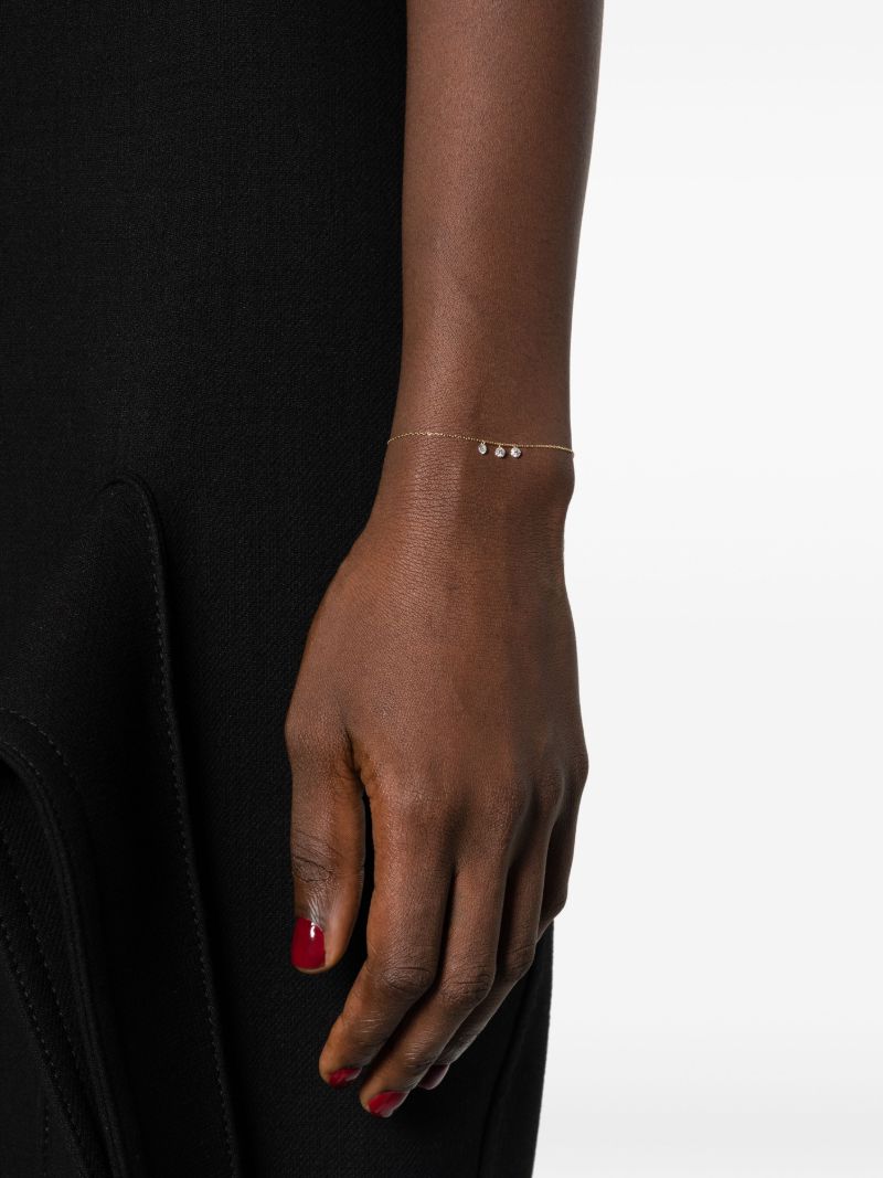 18k Yellow Gold DanaÃ_x0083_Â© Three Diamonds Bracelet